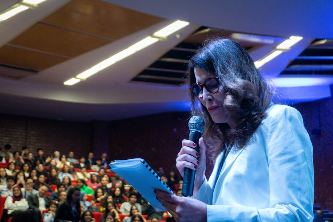 woman politician sharing story