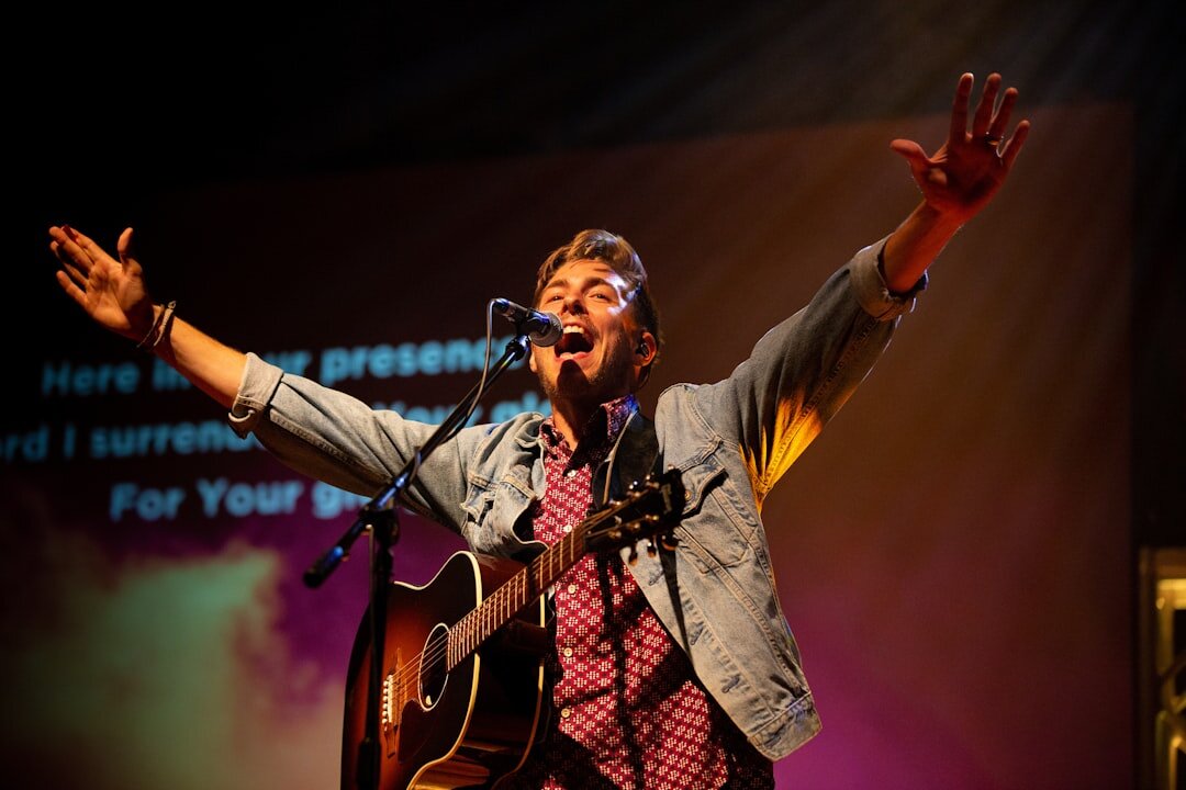 singer performing on stage